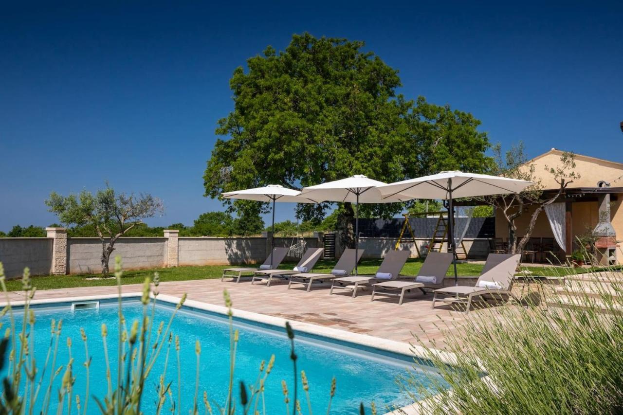 Activity Villa Gita With Pool And Grill In Tinjan Kültér fotó